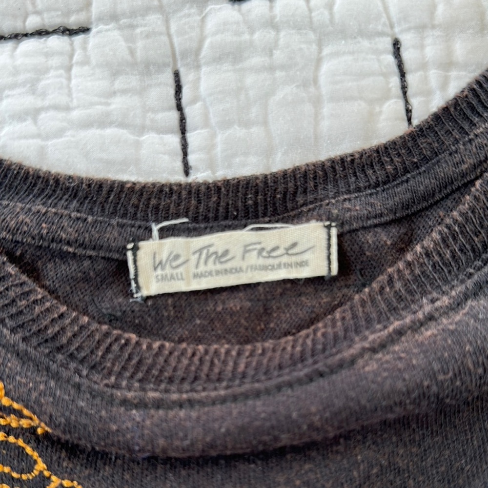 Free People Black Graphic Tee - Picture 2 of 3